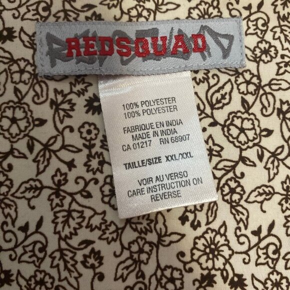 RedSquad Vintage-Style Brown Floral Print Button-Up Shirt Men’s XXL - Picture 7 of 7